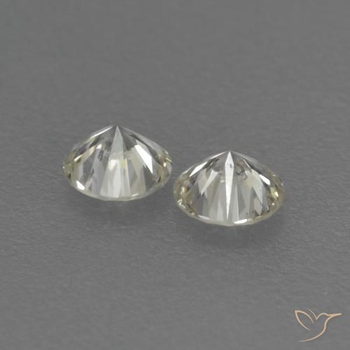Pedras preciosas de Diamante L natural de 0.15 ct, Redondo, VVS-VS