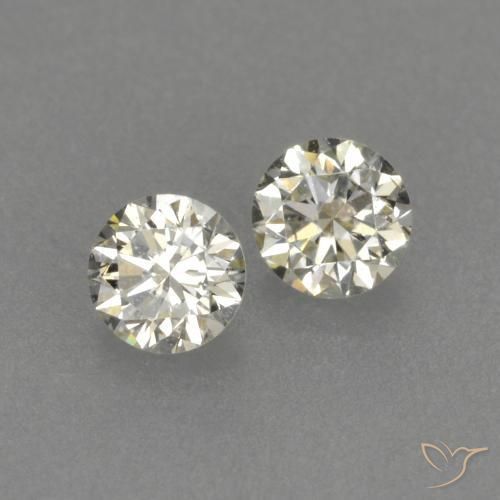 Pedras preciosas de Diamante L natural de 0.17 ct, Redondo, VVS-VS