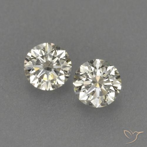 Pedras preciosas de Diamante L natural de 0.18 ct, Redondo, VVS-VS