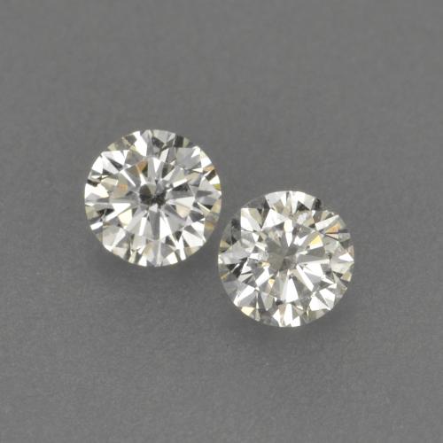 Pedras preciosas de diamante branco natural de 0,13 ct, corte redondo, VVS-VS