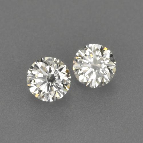 Pedras preciosas de diamante branco natural de 0,13 ct, corte redondo, VVS-VS