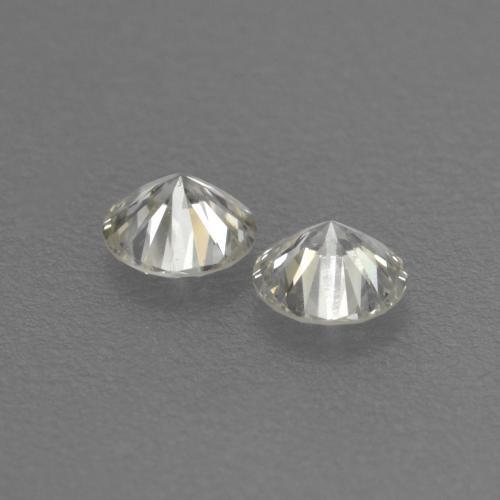 Pedras preciosas de diamante branco natural de 0,13 ct, corte redondo, VVS-VS