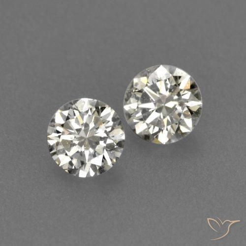 Pedras preciosas de Diamante J natural de 0.14 ct, Redondo, VVS-VS