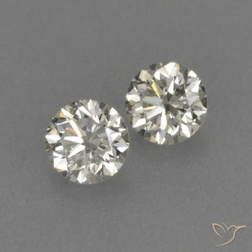 Pedras preciosas de Diamante L natural de 0.19 ct, Redondo, VVS-VS
