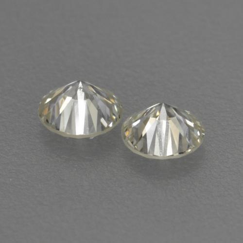 Pedras preciosas de diamante branco natural de 0,19 ct, corte redondo, VVS-VS