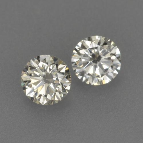Pedras preciosas de Diamante branco quente natural de 0.19 ct, Corte Redondo, VVS-VS