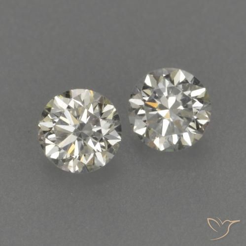 Pedras preciosas de Diamante K natural de 0.20 ct, Redondo, VVS-VS