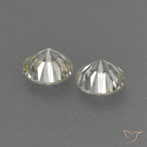 Pedras preciosas de Diamante K natural de 0.20 ct, Redondo, VVS-VS
