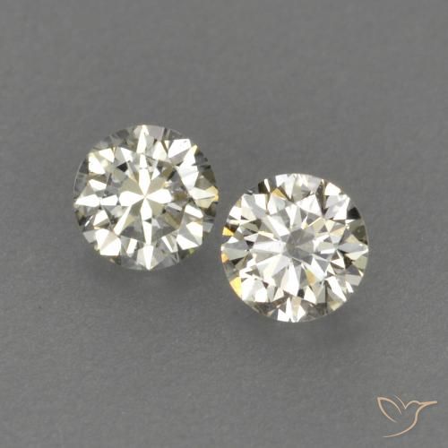 Pedras preciosas de Diamante L natural de 0.16 ct, Redondo, VVS-VS