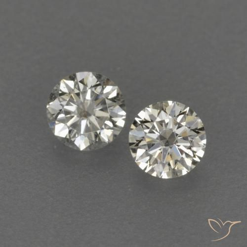 Pedras preciosas de Diamante J natural de 0.14 ct, Redondo, VVS-VS