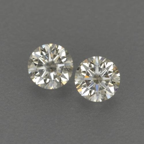 Pedras preciosas de Diamante L natural de 0.13 ct, Redondo, VVS-VS