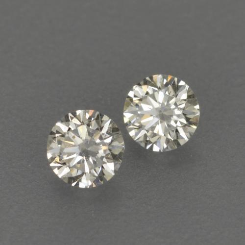 Pedras preciosas de Diamante L natural de 0.13 ct, Redondo, VVS-VS