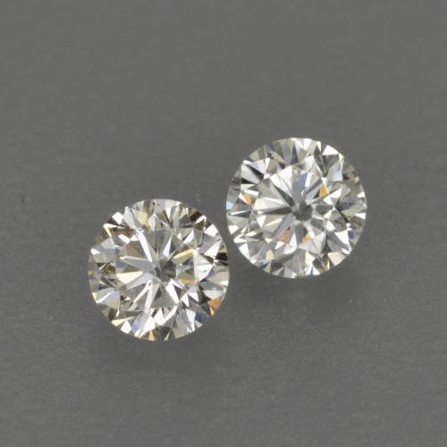 Pedras preciosas de diamante branco natural de 0,13 ct, corte redondo, VVS-VS