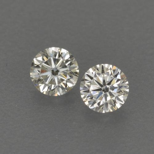 Pedras preciosas de diamante branco natural de 0,13 ct, corte redondo, VVS-VS