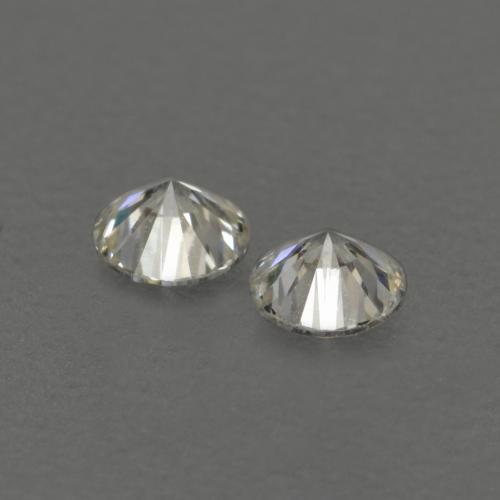 Pedras preciosas de diamante branco natural de 0,13 ct, corte redondo, VVS-VS