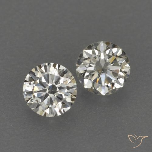 0.18ctw Natural J Diamante, Redondo, VVS-VS