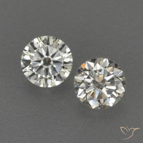 Pedras preciosas de Diamante J natural de 0.18 ct, Redondo, VVS-VS