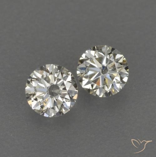 Pedras preciosas de Diamante L natural de 0.16 ct, Redondo, VVS-VS