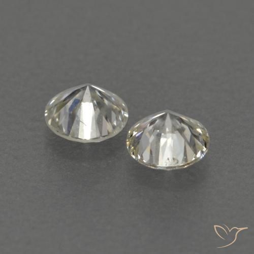 Pedras preciosas de Diamante L natural de 0.16 ct, Redondo, VVS-VS
