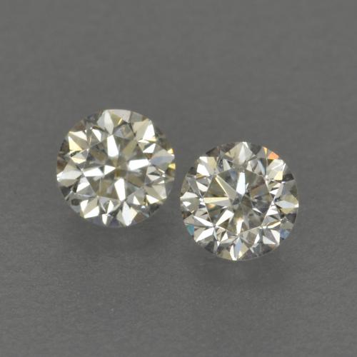 Pedras preciosas de diamante branco natural de 0,17 ct, corte redondo, VVS-VS