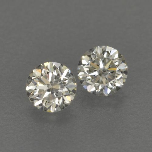 Pedras preciosas de diamante branco natural de 0,17 ct, corte redondo, VVS-VS