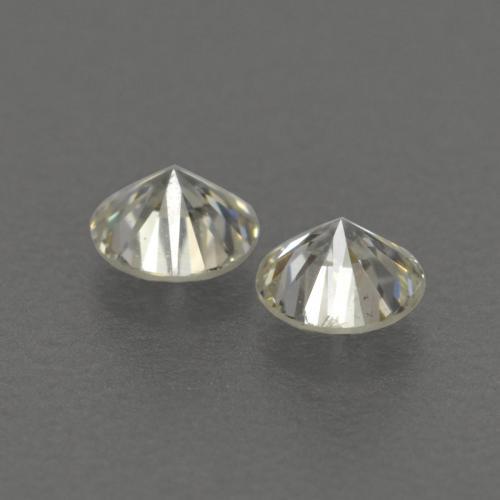 Pedras preciosas de diamante branco natural de 0,17 ct, corte redondo, VVS-VS