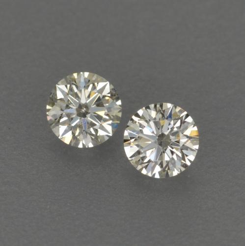 Pedras preciosas de diamante branco natural de 0,12 ct, corte redondo, VVS-VS