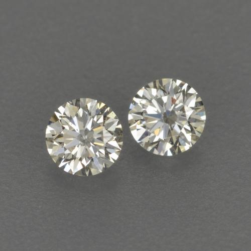 Pedras preciosas de diamante branco natural de 0,12 ct, corte redondo, VVS-VS