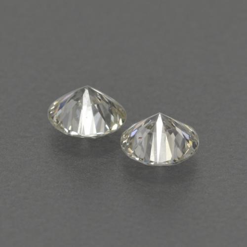 Pedras preciosas de diamante branco natural de 0,12 ct, corte redondo, VVS-VS