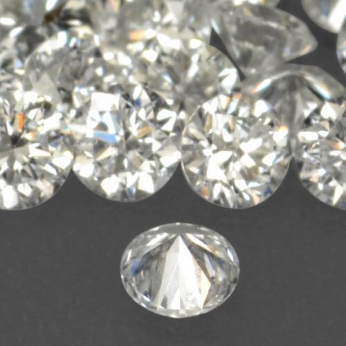 Diamante branco natural 0,02ct, corte redondo, VS-SI