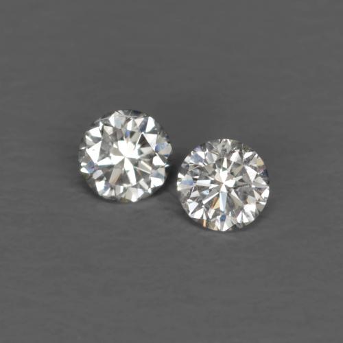 Pedras preciosas de Diamante branco quente natural de 0.03 ct, Corte Redondo, VVS-VS