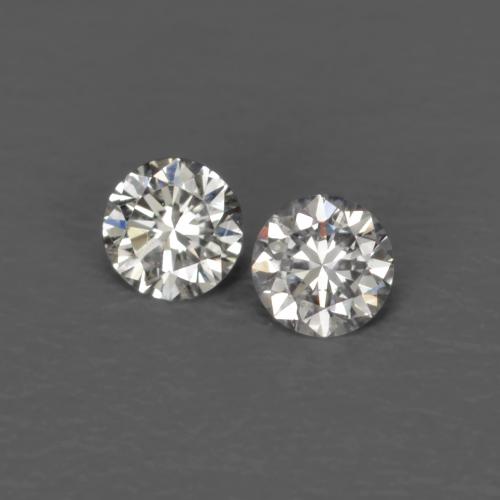 Pedras preciosas de Diamante branco quente natural de 0.03 ct, Corte Redondo, VVS-VS
