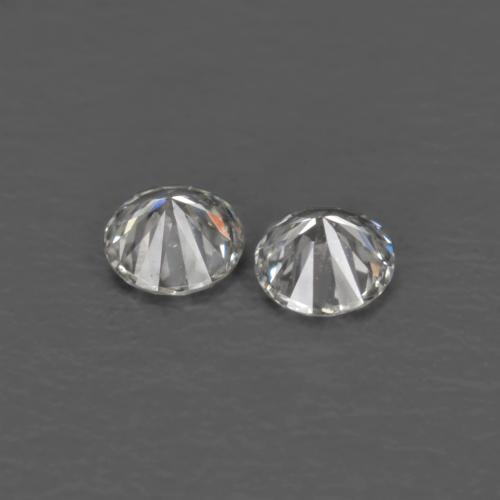 Pedras preciosas de Diamante branco quente natural de 0.03 ct, Corte Redondo, VVS-VS