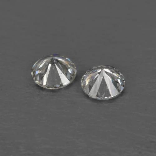 Pedras preciosas de diamante branco natural de 0,03 ct, corte redondo, VVS-VS
