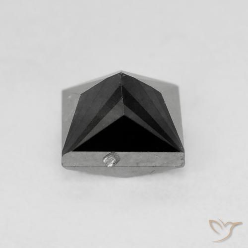 Diamante Preto Natural 0.99ct, Quadrado, Opaco