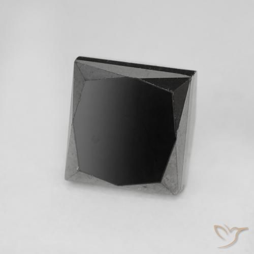 Diamante Preto Natural 1.09ct, Quadrado, Opaco