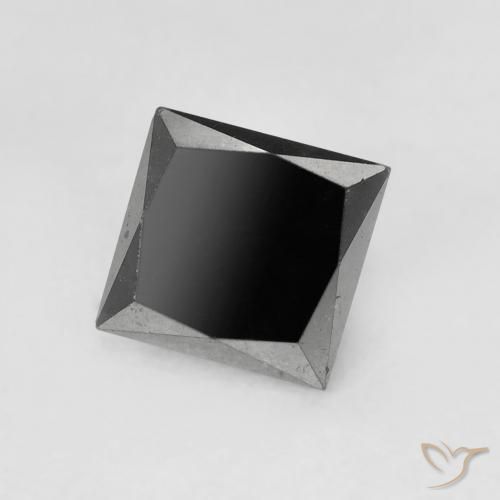 Diamante Preto Natural 1.06ct, Quadrado, Opaco