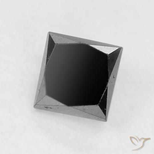 Diamante Preto Natural 0.29ct, Quadrado, Opaco