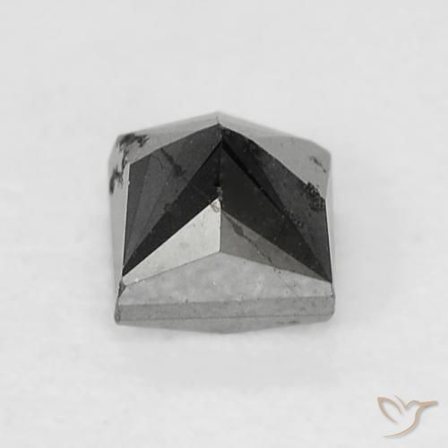 Diamante Preto Natural 0.29ct, Quadrado, Opaco