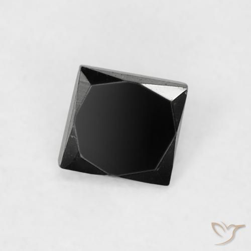 0.12ct Natural Preto Diamante, Quadrado, Opaco