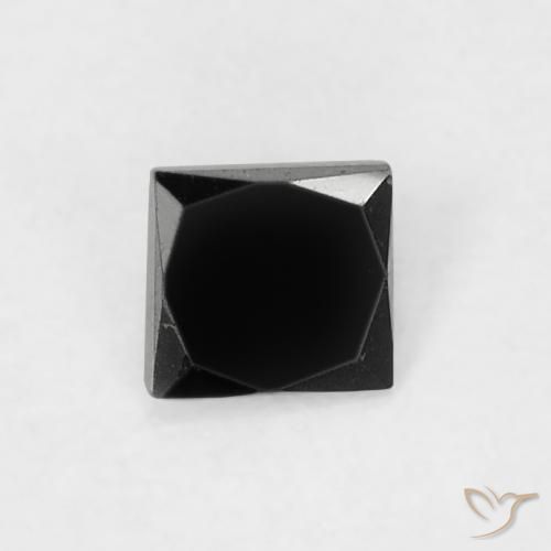 Diamante Preto Natural 0.12ct, Quadrado, Opaco