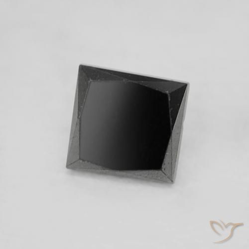 Diamante Preto Natural 0.18ct, Quadrado, Opaco