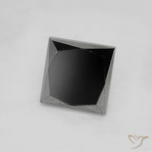 Diamante Preto Natural 0.20ct, Quadrado, Opaco