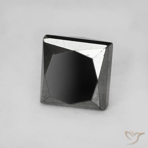 Diamante Preto Natural 0.32ct, Quadrado, Opaco