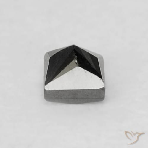 Diamante Preto Natural 0.07ct, Quadrado, Opaco