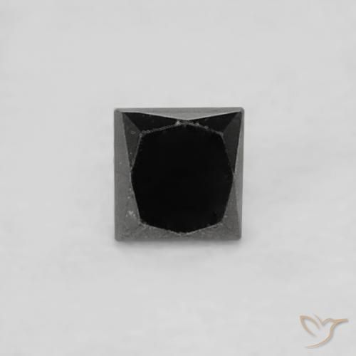 0.04ct Natural Preto Diamante, Quadrado, Opaco
