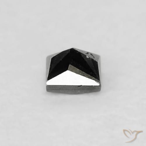 Diamante Preto Natural 0.04ct, Quadrado, Opaco