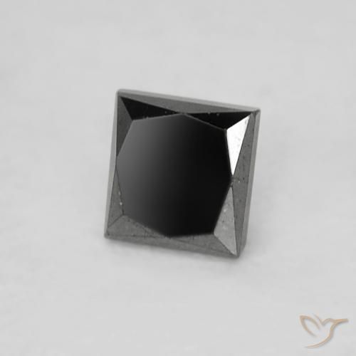 Diamante Preto Natural 0.18ct, Quadrado, Opaco