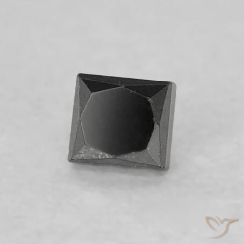 Diamante Preto Natural 0.07ct, Quadrado, Opaco