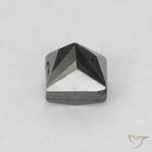 Diamante Preto Natural 0.07ct, Quadrado, Opaco